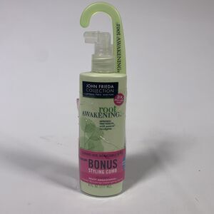 New John Frieda Root Awakening Health Boosting Detangling Spray 6oz w Style Comb